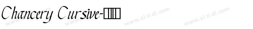 Chancery Cursive字体转换